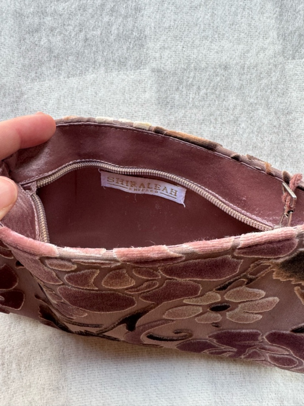 Shiraleah Velvet Floral Tassel Clutch from Anthropologie - Picture 6 of 8